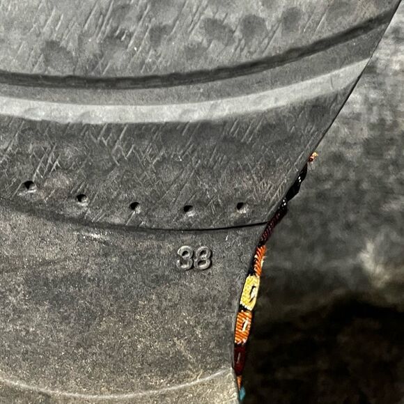 Socofy Bohemian Splicing Pattern Zipper Flat Leather Knee Boots Size 7US/ 38 EU - Picture 6 of 7